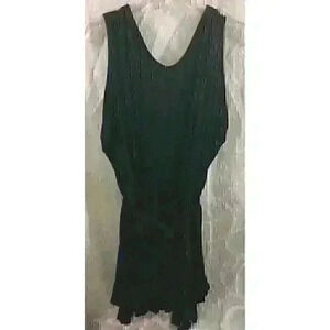 NWT BCBGeneration Black Women’s Size: M Sleeveless Belted Cutout Pocket Dress